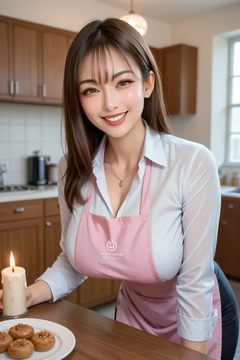 score_9, score_8_up, score_7_up, Highest Image Quality、 high resolution、masterpiece、realistic photo on skateboard、 pictures realistic、 1 Japanese Women、office lady standing、Office Lady Standing、Dinner table 、dining room at home、smile、staring at the viewer...