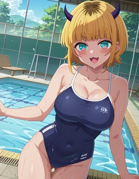 score 9 、score 8 up、score 7 up、source anime、傑作、Best quality、Best image quality、Best resolution、anime. coloring、anime screencap、anime screenshot、1woman、 memcho、 <lora:memcho-s1-ponyxl-lora-nochekaiser:1>、memcho、blonde hair、blunt bangs、short hair、blue eyes、h...