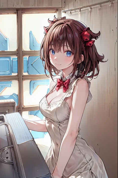 Convenience store in hell, midnight 12 o'clock，Opening in the middle of the night, moonlight，meteor、空から降り注ぐmeteor、無数のmeteor群，Shop in the woods，There is only 1 house out there，Lots of guests，1 girl，Tenteko Mai，demon girl，Four arms，and what lines up at the c...