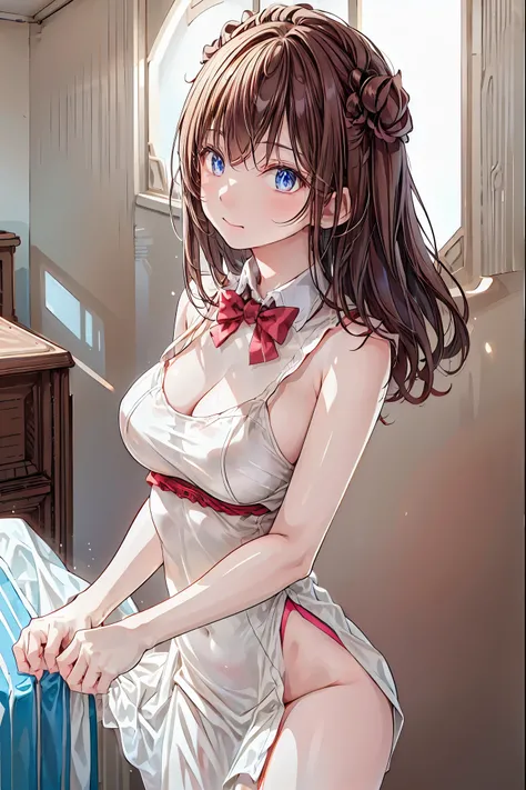 Convenience store in hell, midnight 12 o'clock，Opening in the middle of the night, moonlight，meteor、空から降り注ぐmeteor、無数のmeteor群，Shop in the woods，There is only 1 house out there，Lots of guests，1 girl，Tenteko Mai，demon girl，Four arms，and what lines up at the c...