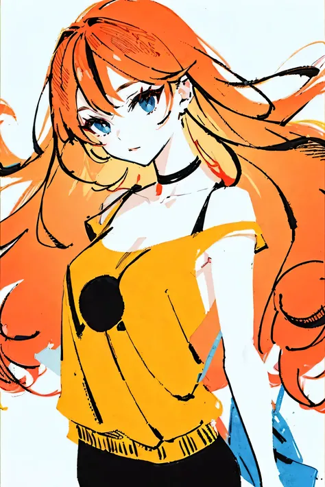 mode art illustration,1girl