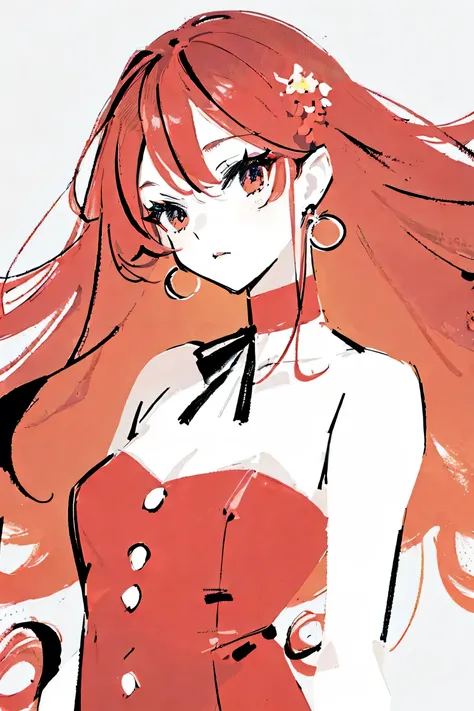 mode art illustration,1girl