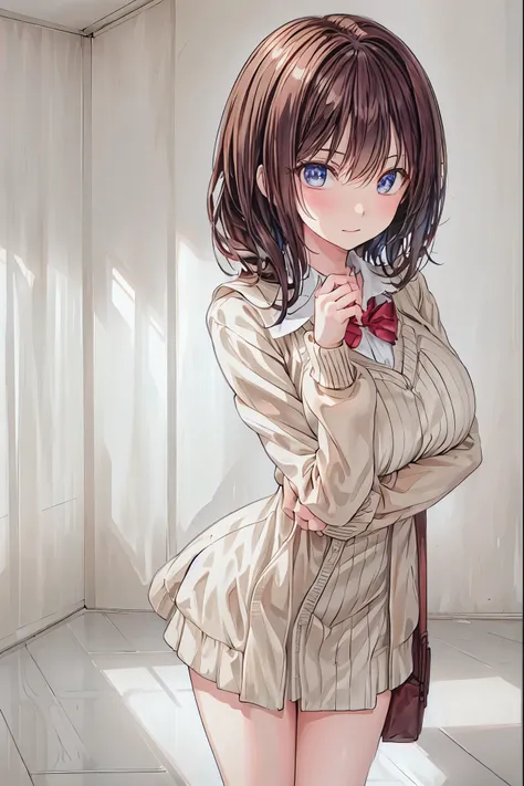  in a high school classroom，Female Teacher with Strict Abstinence,Female Teacher Standing in Front of a Pulpit，the student's back is an adult，Beautiful Legs Glancing at Students,selfish body,Cold look,Testing Students' Abstinence,Mysterious Atmosphere,4K H...