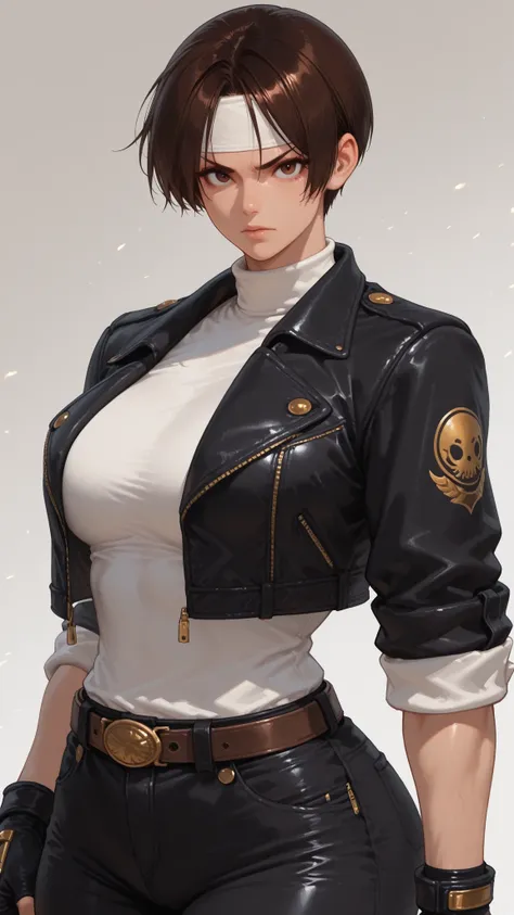 1girl, solo, beautiful girl, UHD, masterpiece, (anatomically correct), super detail, high details, high quality, best quality, HD, 8k
Kyo Kusanagi_\(The King of Fighters\), tomboy, androgynous face, dashing eyebrows, Tough jaw, handsome girl, Slender eyes,...