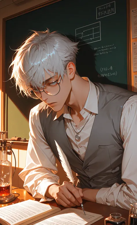 (moody lighting, dramatic shadows, bloom lighting, colored shadows, Ink Style, best quality, soft lines, clear details, masterpiece:1.3, 8k:1.3, Highest quality:1.3, detail:1.3, high resolution:1.3, digital painting, super detail),
**1male, solo, ONLY ONE ...