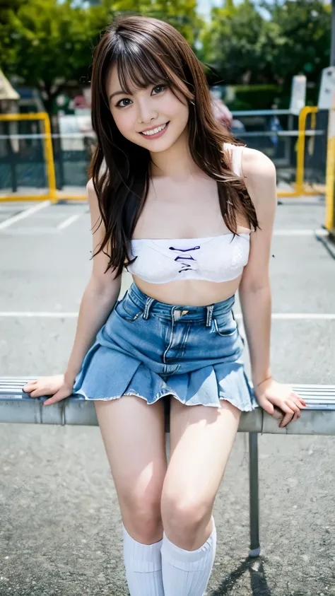 (masterpiece, Highest Quality:1.2), 8k, young and beautiful girl, 85mm,    OFFICIAL AR RAW PHOTO    , babyface、photo shoot, cute face , while staring at the audience, smile , film grain,   Color Difference, High Concentration  , Face Light, detailed face、d...