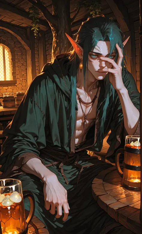 (moody lighting, dramatic shadows, bloom lighting, colored shadows, Ink Style, best quality, soft lines, clear details, masterpiece:1.3, 8k:1.3, Highest quality:1.3, detail:1.3, high resolution:1.3, digital painting, super detail, 1male)
(cinematic, digita...