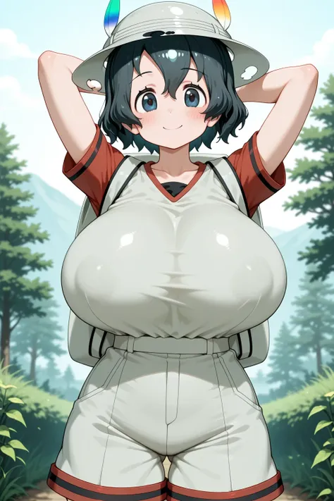 kaban(kemono friends), huge breasts