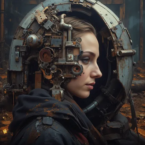 slow morph style, ultra-realistic, photorealistic, ultra-detailed, 8k, high-res, hyper-realistic, dark fantasy art, face houseboat blend, experimental art, best quality, intricate details.