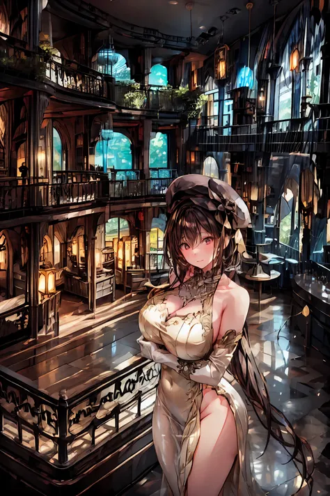 A venue with a dim and heavy atmosphere,moonlight shines in,A stage illuminated by spotlights,A woman wearing a silk hat,Hands Wearing White Gloves,A mysterious auctioneer with a low voice echoing through,A jewel placed on a huge table,diamonds,Participant...