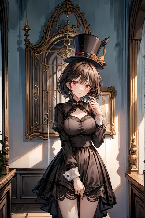 Midnight Auction,Midnight Auctioneer,Woman Who Hits a Hammer,Secrets That Can Be Auctioned,Auction House in the Dark,high resolution,Realistic,miniature painting,still life,photograph,HDR,High Key,perfect composition near the entrance,Superb Light and Dark...