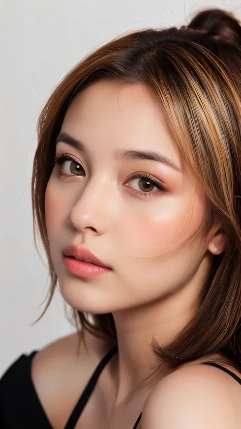 color hair,curly,tail,bob cut,pink,purple,green,(((8K, Raw photography, masterpiece, Top quality, realistic photo:1.4, Ultra detailed:1.5, Focus on the eyes))), ((beautifull detailed face, Natural skin)), 1girl, solo, full body shot, standing, direct gaze,...