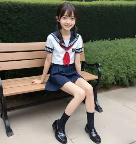 score_9, score_8_up , score_7_up , Realistic, Picture, detailed face and eyes, detailed skin,cute girl with detailed and round eyes, sailor suit cosplay , navy knee-length skirt visible when closed,20 years old,cute girl with detailed and round eyes,master...