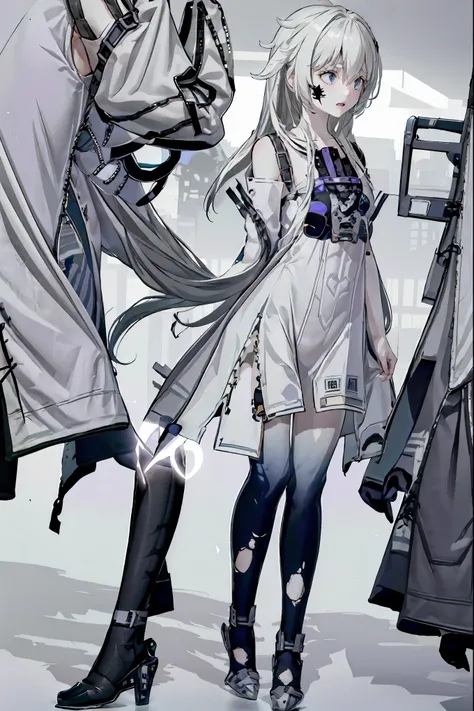 (((Bandage girl)))、Wounded Girl,Halloweenの夜,怪物に取り囲まれたCity, A girl being controlled by a monster , Transforming into a monster , A city filled with skyscrapers ,Cityの夜景
少女の傷付いた姿, A girl's expression is gloomy and gloomy ,frightened posture, A girl hiding h...