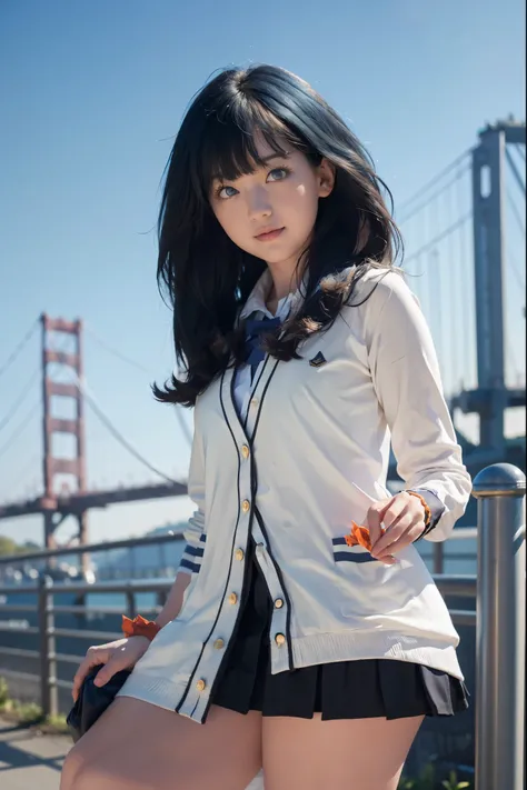 1girl, solo, Japanese beautiful girl, 17 years old, hight school student, looking at viewer, (smile:1.1),
short stature, moderate waist, medium breasts, big hips, 
(Best quality, 8k, 32k, Masterpiece, UHD:1.2), 
beautiful face, perfect face, highly detaile...