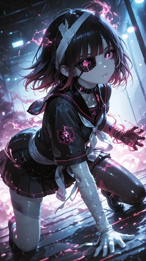 High-resolution photorealistic reflections, glowing bokeh, atmospheric lighting, captivating – shot with the Nikon Z7 II mirrorless camera. High-resolution eyes and face, detailed features, 8K, ultra-high resolution), (Anime style, high-resolution eyes and...