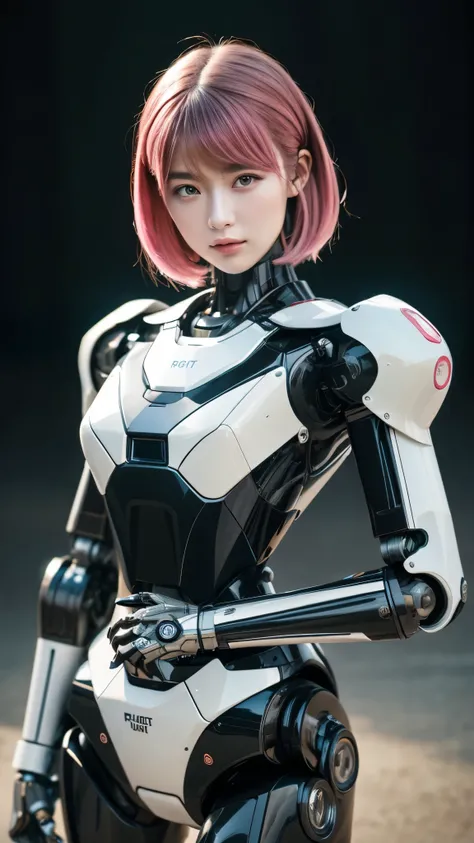 (((masterpiece))), well-drawn, (photo real, realism texture), (top Quality, High Quality:1.3), (top resolution, high resolution), ultra detailed, (high detailed), science fiction, beautiful robot girl, artificial product skin, Silky smooth face, white chee...