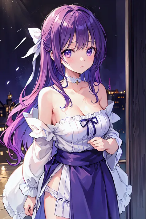 Haunted Castle、Late Night、The girl who lost her way、Smartphone in hand、Smartphone light、Lightning echoes、girl wet in the rain、big mansion like a castle、 Ghosts、dimly lit room、State of Ruins、Only ghost eyes light up、Seimitsu、4K resolution、High Quality、Super...