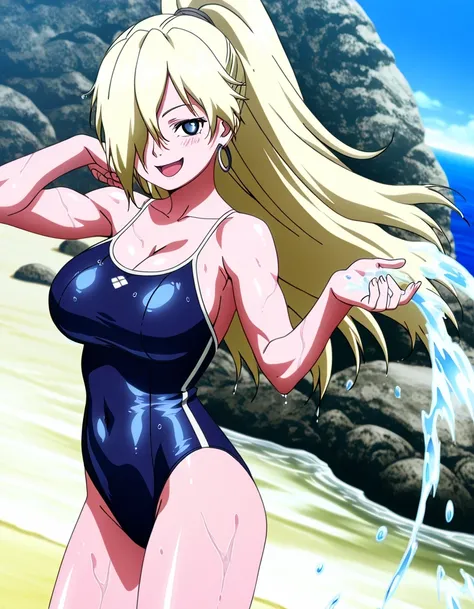 傑作、Best quality、Best resolution、Best image quality、amazing quality、 very aesthetic、 absurdres、anime coloring、anime screencap、anime screenshot、1girl、<lora:InoYamanakaGeninNoobXL_byKonan:1>、ino yamanaka、solo、13 years old、younger、blonde hair、blue eyes、high po...