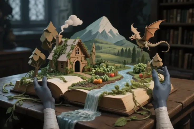 in the background, the best quality, Ultra-detailed, Highest resolution 8K,  Cinematic emotional static frame, 8K UHD, Extremely detailed, physical visualization, masterpiece, HDR, (sfw:1.4), 
(Dark blue-gray women's hands in bandages are holding on to the...