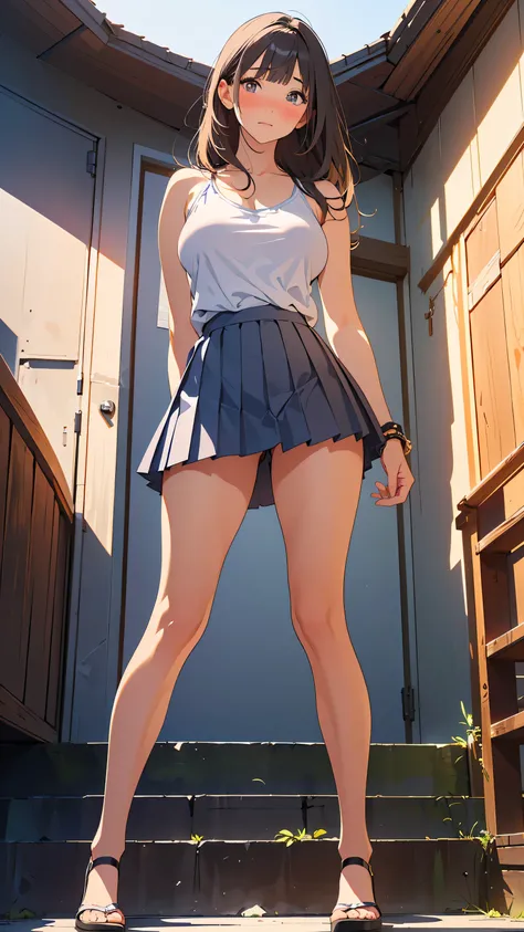 masterpiece, Highest Quality, This is an illustration of a very beautiful woman, This is an outdoor illustration, Ultra High Accuracy, Biologically Correct Skeleton, Biologically Correct Number of Fingers, details, high resolution, 8K Wallpaper, perfect dy...