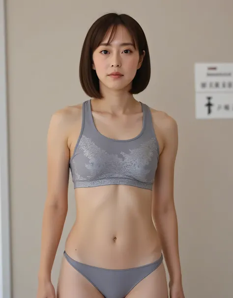 Kasumi Ishikawa,(Raw Picture real:1.6) live-action, Picture , Highest Quality,( Cute girl 18 years old ), Serious Face, 全身Picture , muscular body, ((( slender body))), (((thin waist))),(small breasts), focuses on women,, against a man, ((全身Picture)), ((...