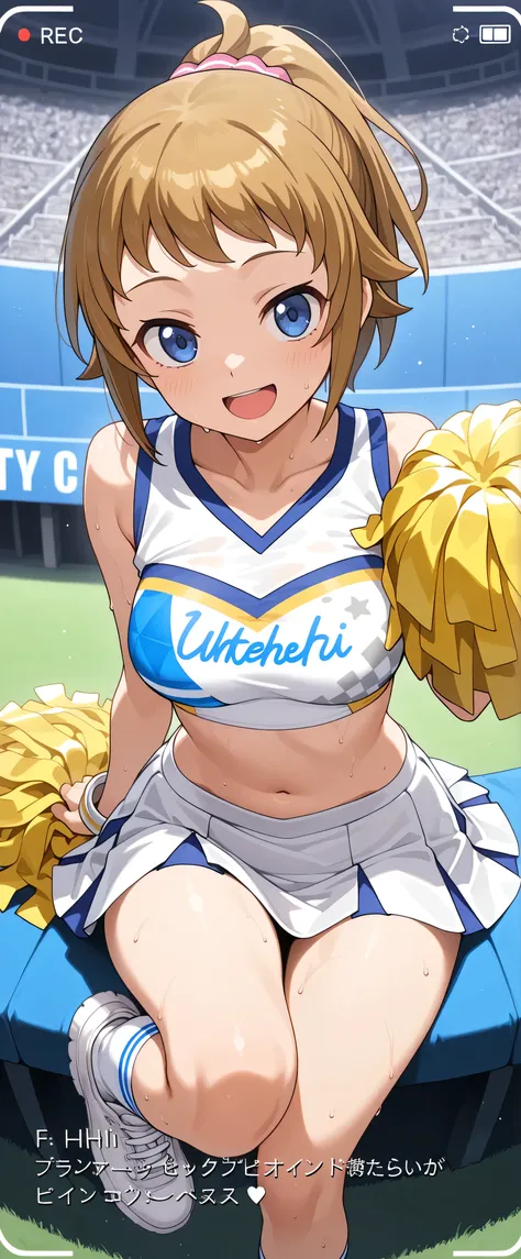 (masterpiece,Highest Quality,Ultra Hi-Res),1 Japanese woman, (((prompt, very beautiful ))), cute girls with good sense、look at the photographer、 (()), very cute face, ,Push out dark skin with a natural smile、 , 、, perfect hands and feet, Perfect Anatomy...