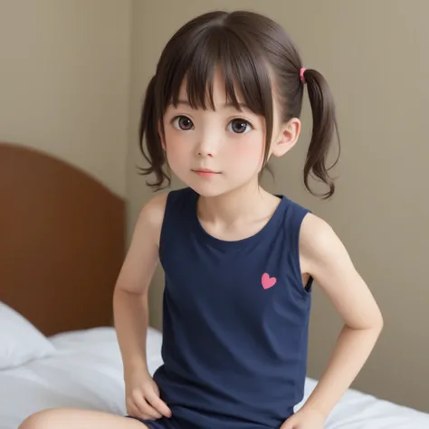 16 kg,20 years old,4K,8k,cute girl with detailed and round eyes,かわいいyounger女の子,slender,(slender:1.3),short,skinny,(skinny:1.3),thin body,(toddler wearing top_body:1.3),younger,(younger:1.3),on,holding my penis in my mouth,Realistic,in the skin There is a l...