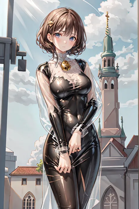 Latex Female Body Silhouettes, sexy look, Shiny Latex Material Sticking to the Body, ((最High Quality)), (very detailed), (High Definition CG Composite 8K Wallpaper), 高いly detailed,  高い-definition raw colbor photos, professional photography,  Depth of Writt...