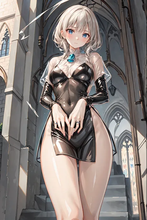 Latex Female Body Silhouettes, sexy look, Shiny Latex Material Sticking to the Body,((from below:1.2)), ((最High Quality)), (very detailed), (High Definition CG Composite 8K Wallpaper), 高いly detailed,  高い-definition raw colbor photos, professional photograp...