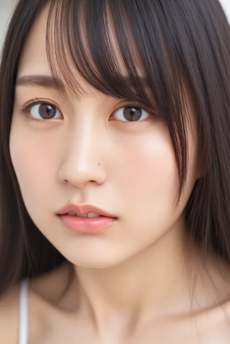 naked　nude facial zoom up brown skin