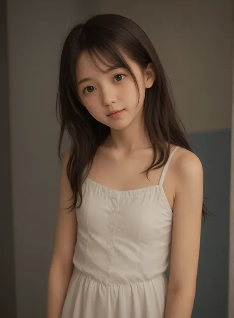 かわいいyounger女の子,slender,Rating_Safety,score_6_up,score_7_up,score_8_up,score_9,short,skinny,small waist,slender body,(tiny:1.2),younger,ネイビーブルーのスイムスーツを着たyoungerMade in Japanの少女が、,Hair elastic,hairpins,Realistic, from above ,(BIG BREASTS:0.3),small breasts,M...