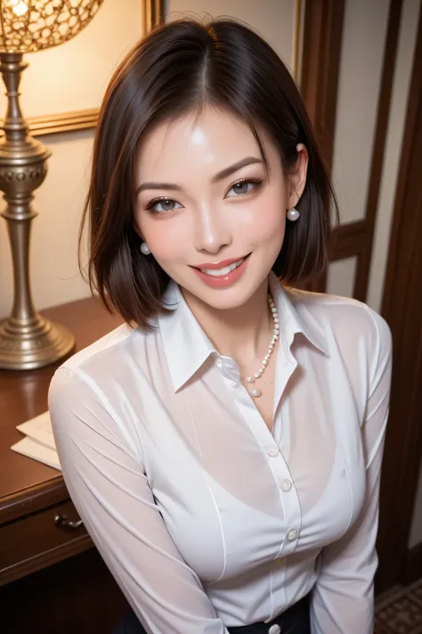 score_9, score_8_up, score_7_up, masterpiece, Highest Quality, 1 Japanese adult female, 40 options, cowboy seen from above, beautiful faces, Confident Postures,
purple silk blouse、with pearl buttons, tight black miniskirt, Refined silhouette,
Intelligent s...