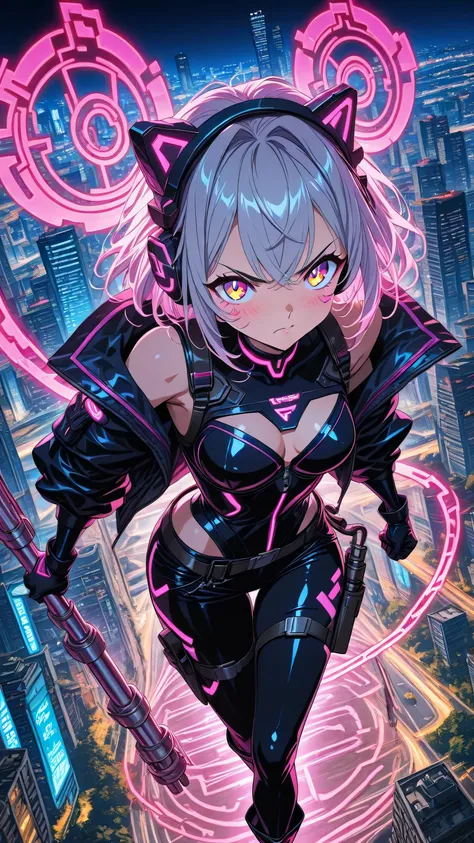 Anime Main Feature Illustration, magical cute anime art, 9:16,
"Latex Agent"
Clad in tight latex, the ultimate art of action and silence, cute anime girl agent, latex bustier with straps, long shocks & military boots, riding on the fast speed on the lowri...