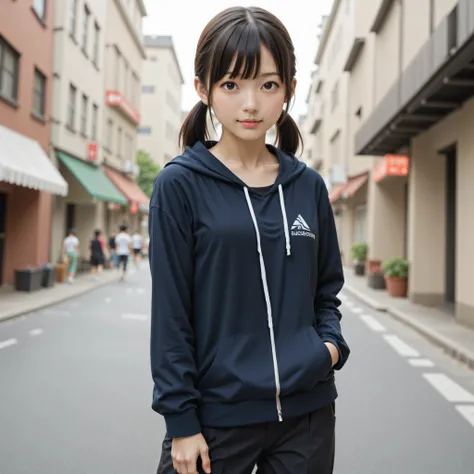 E-cup chest,cute girl,かわいいyounger女の子,slender,slender:1.5,short,skinny,skinny:1.5,Slender,slender body,younger,younger:1.5,score_7_ up,score_8_ up,score_9,The blouse is unbuttoned,realistic with a full body crouching,taken from above,sitting on a park bench...