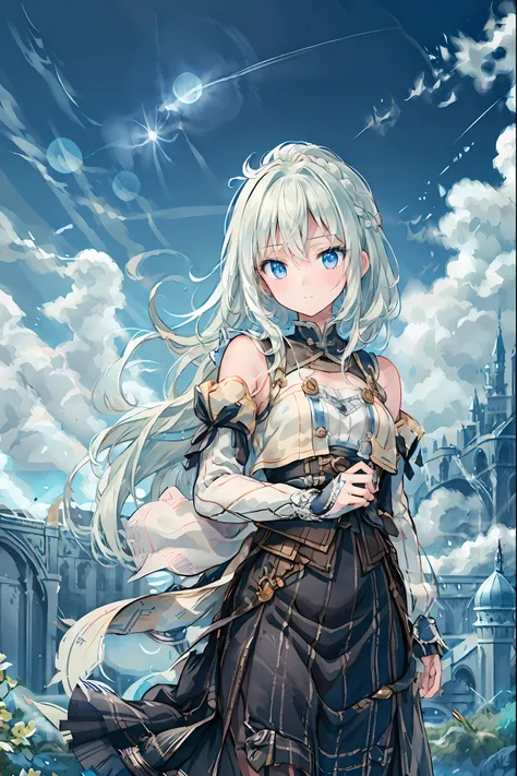 Castle in the Sky,Castle in the Skyからもう一つのCastle in the Skyが見える,It's a course where they collide,The one who laments々,Commanding Knights,Trying to Avoid Collision,A gust of wind blows,dark haired,もう一つのCastle in the Skyは無人で廃墟,floating in the air,Magical met...