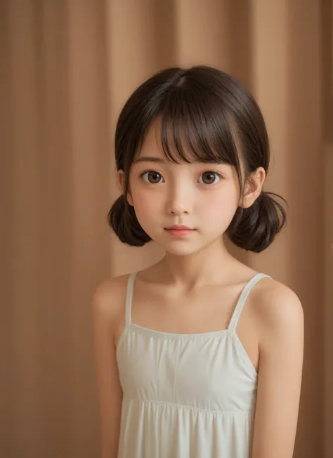 かわいいyounger女の子,slender,Rating_Safety,score_6_up,score_7_up,score_8_up,score_9,short,skinny,small waist,slender body,(tiny:1.2),younger,ネイビーブルーのスイムスーツを着たyoungerMade in Japanの少女が、,Hair elastic,Hairpin,realistic with a full body crouching, from above ,(big br...