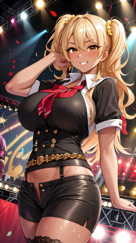 nsfw,(((best quality,Ultra High Definition,high resolution,official art,extremely detailed CG,Impeccable Detail,Optimal Performance,Incomparable,Finest Quality))),(tunning ager,high school gal,17years old),((gold one side up,hairs between eyes,pubic_hair t...