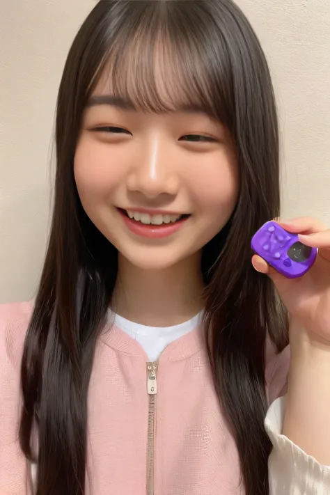 (Vibrator prank in public,She leaned forward.,(She closes her eyes),she yawns,Hand holding a pink remote control outside the frame,She wants me to stop using the vibrator)
(((top quality、Highest image quality、Greatest Masterpiece、8k)))、(((detailed face)))...