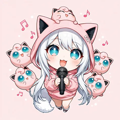 (masterpiece), (best quality), chibi, stylized, around 2.5 to 3 heads tall, small body, proportionally big head, official art style, thick outlines, clean lines, vibrant colors, cute, expressive,
(((solo chibi girl))), ((single character)), (1girl:1.2), ...