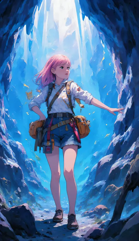 cave、illustration style、女子だけのExplorers、Underground、adventure、High Quality、4K
High quality,4K,high definition,Masterpiece,blue light detail,Realistic,like the picture,HDR,UHD,studio lighting,ULTRA FINE PAINTING,SHARP FOCUS,Physically Based Rendering,Extreme...