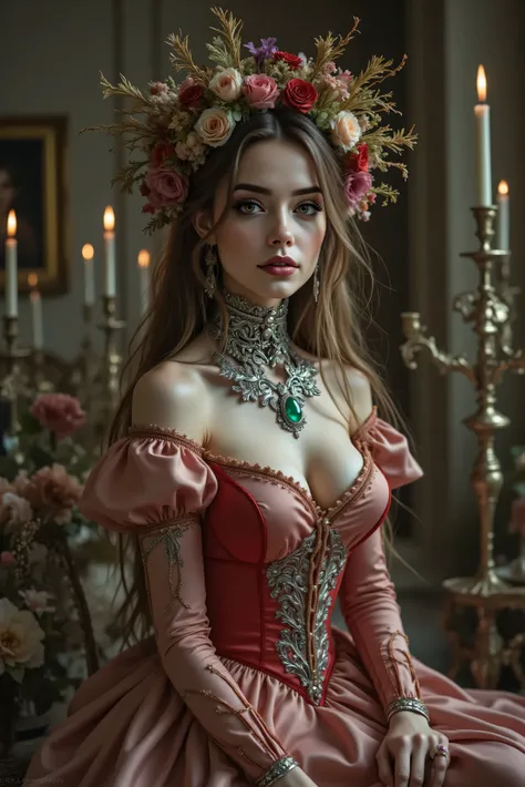 A synthwave ultra-realistic, photo-realistic, documentary style raw photography, icon style, iconic characters, 8k, cinematic lighting and shadows, cinematic portrait, cinematic photography, realistic, a hyper-realistic female gothic with an intricate and ...