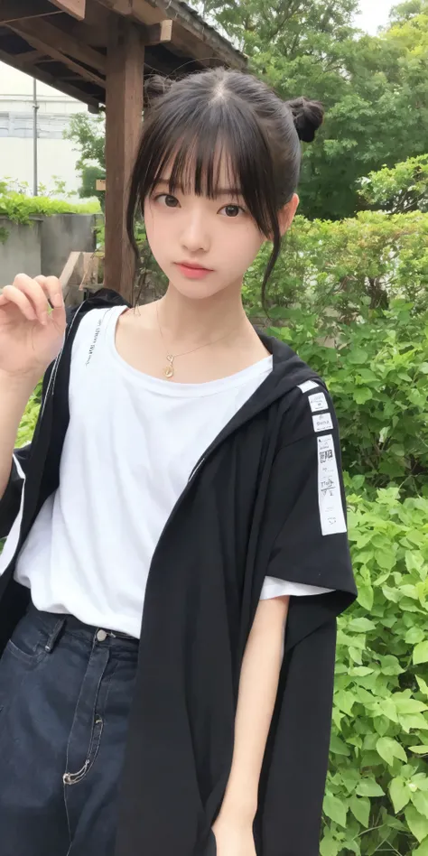 16 kg,20 years old,4K,8k,(:0.5),(:1.3),(:1.5),cute girl,かわいいyounger女の子,slender,(slender:1.3),(slender:1.5),short,skinny,(skinny:1.3),slender body,younger,(younger:0.4),(younger:1.3),knee-length skirt,I'm holding it in my mouth ,on,A large amount is hanging...