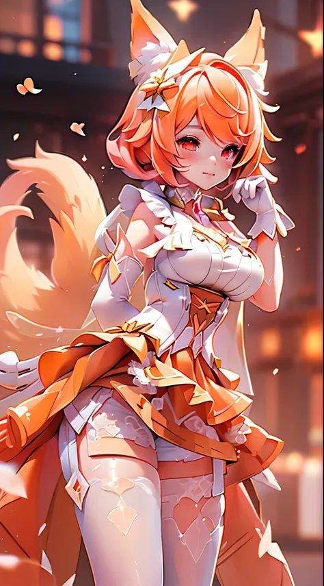 Landscape of a very beautiful 1girl, (((face exposed)))!!!, (((cowboy shot)))!!!, (((front focus))), (((background Blurry))), Bokeh, lens flare, photography with Fujifilm XT3, depth of field, film grain, female focus, BREAK, Liliana Future melody/(Arena Of...