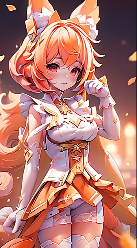 Landscape of a very beautiful 1girl, (((face exposed)))!!!, (((cowboy shot)))!!!, (((front focus))), (((background Blurry))), Bokeh, lens flare, photography with Fujifilm XT3, depth of field, film grain, female focus, BREAK, Liliana Future melody/(Arena Of...