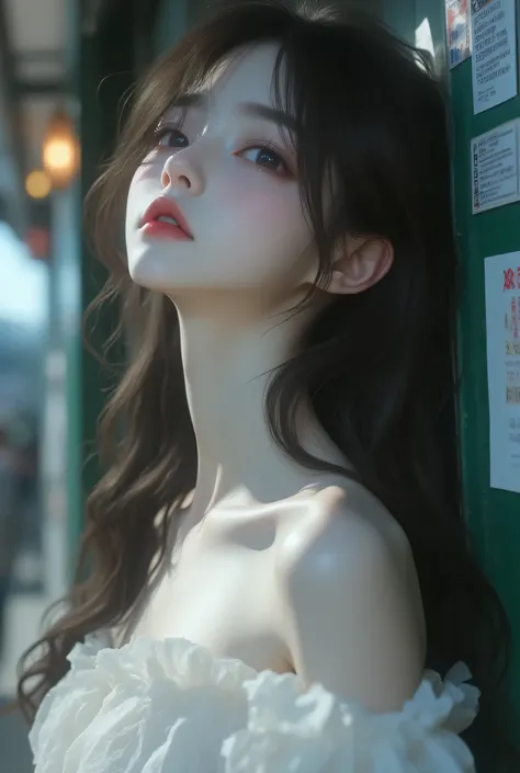 Highest Quality、masterpiece、high sensitivity、High Fine、detailed description、Lakeside Park、Slender Woman、Full body photo、beautiful girl who lost、cute idol、Skin that is white and translucent、Cute mouth、Adorable Eyes、high nose、High Sharp Nose Line、japanese mo...