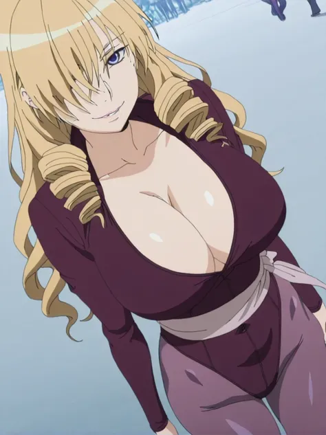 傑作、best quality、best resolution、best image quality、amazing quality、 very aesthetic、 absurdres、anime coloring、anime screencap 、anime screenshot 、1woman 、 <lora:oriana-thomson-indexs2-illustriousxl-lora-nochekaiser:1> 、 oriana thomson 、solo 、blonde hair 、lon...