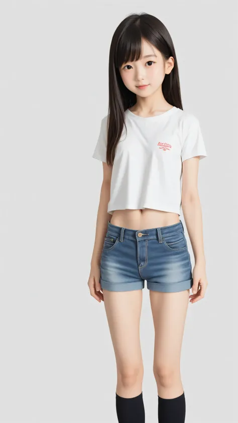 cute girl,かわいいyounger女の子,slender,(slender:1.2),short,skinny,(skinny:1.3),slender,slender body,young cute girl,younger,younger:1.1,score_7_ up,score_8_ up,score_9,(The buttons on her blouse are off:1.5),realistic,sitting on a park bench,School Uniforms,smal...