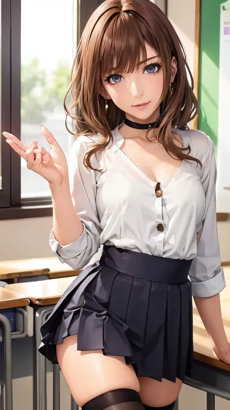  (((super high resolution on a pile))),((are erotic)),((sexy)),((sexy)),((スカートを捲って清潔感のあるsexyパンティを見せる)),((black knee-high socks)),((清潔感のあるsexyブラジャー)),((Clean School Uniform)),((school classroom)),(((clean blouse))),(((standing in the teacher's house))), ((p...