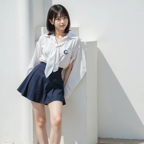 Thick lips、 dark hair、 big eyes、 straight medium long hair 、  Her left bangs are fastened with a silver hairpin,live-action 、authentic、 upper body、solo、   Tanned Japanese Girls、 high school students、( Dangerous Emoji   )、  very tanned skin  、 beautiful pin...